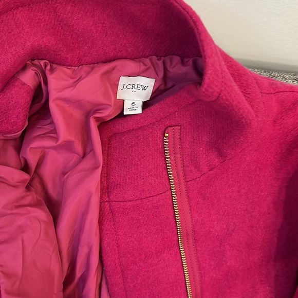 J. Crew City Coat - Berry color - Picture 2 of 2